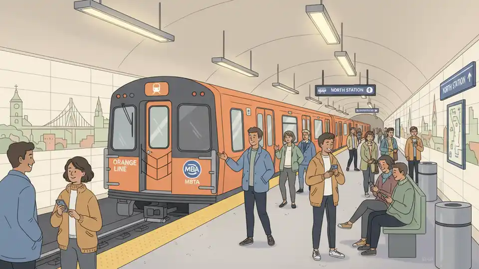 Boston Orange Line Replaces Commuter Rail Service