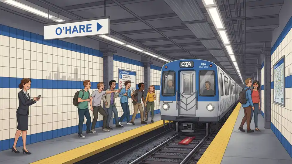 Chicago Blue Line Maintains Track Infrastructure