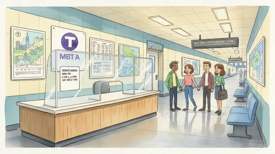 Boston Commuter Rail Info Center Reopens 5AM