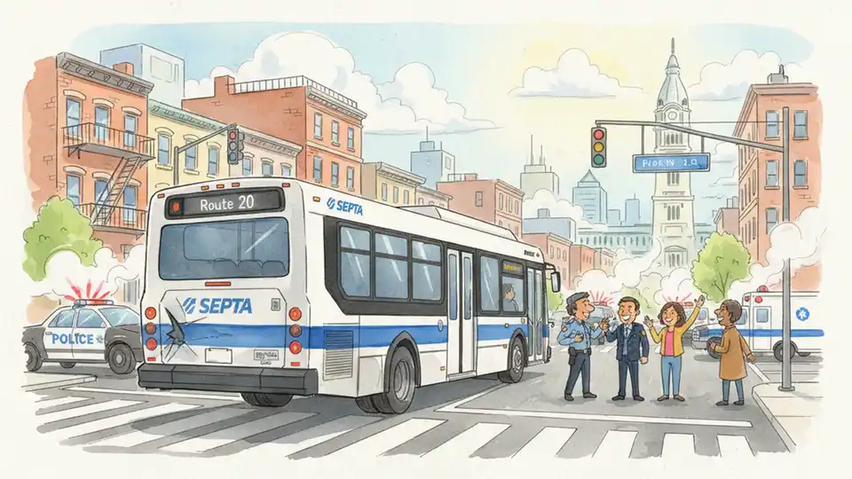 SEPTA Responds After Route 20 Bus Collision