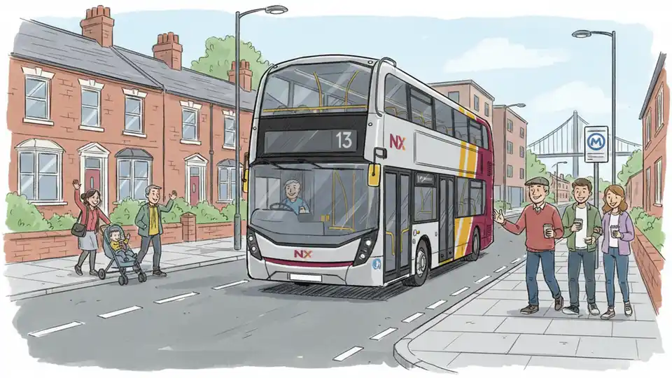West Midlands Bus 13 Reroutes for Road Work