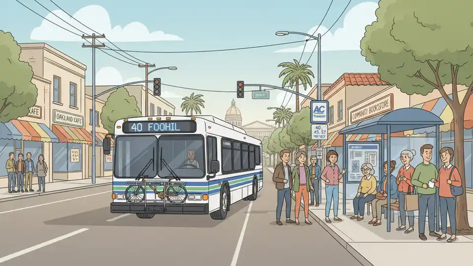 Oakland Line 40 Adjusts Stops for One Hour