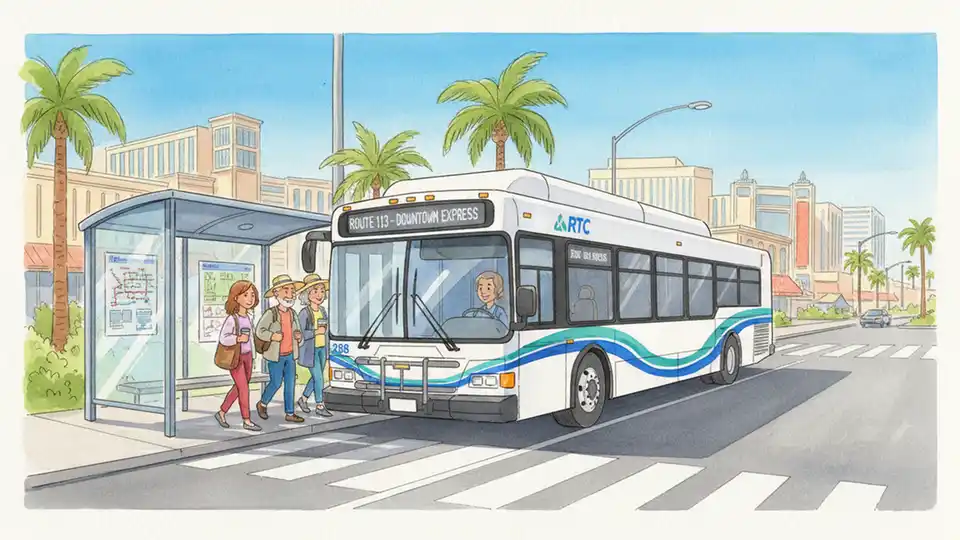 Las Vegas Transit Maintains Service Under Clear Skies