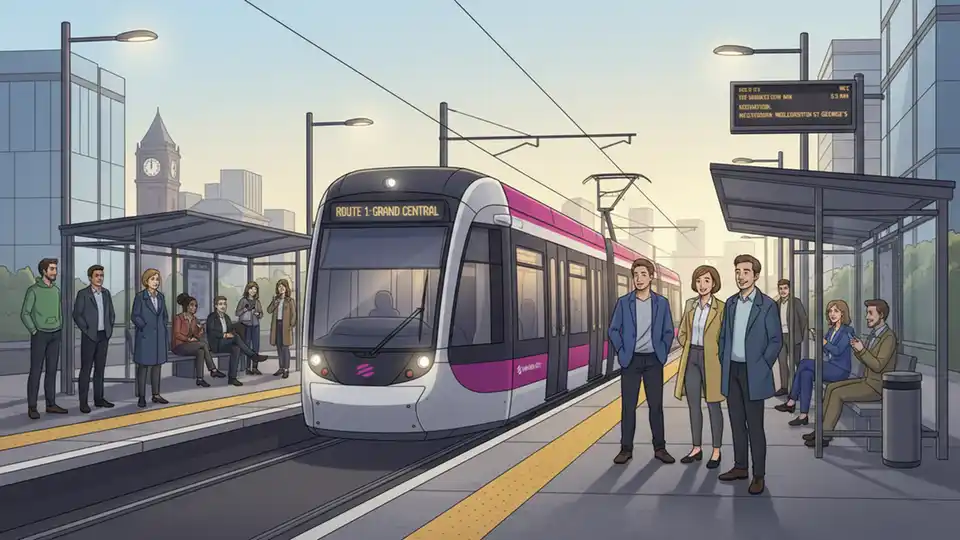 West Midlands Trams Run Sunday Schedule April 6