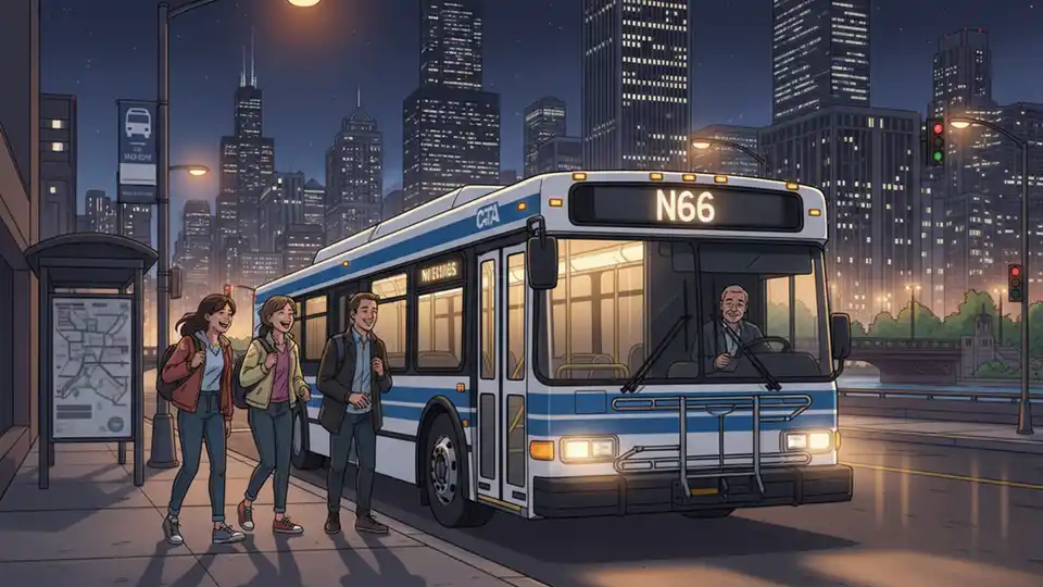 CTA Reroutes N66 for Bridge Maintenance Work