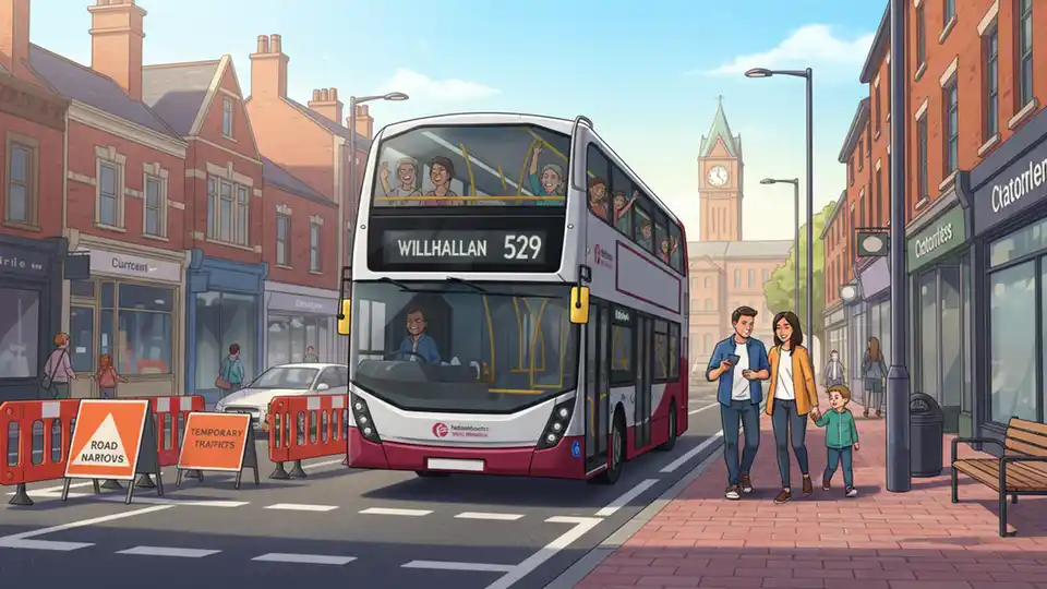 West Midlands Reroutes Bus 529 for Road Work