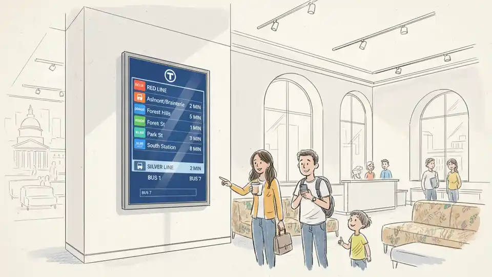 MBTA Brings Live Transit Info to Boston Libraries