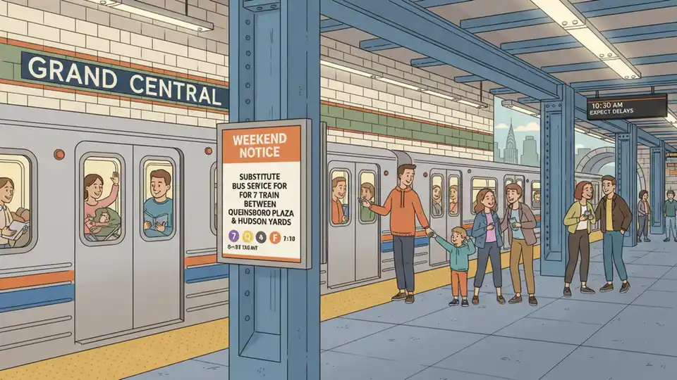 NYC Transit Maps Weekend Service Changes