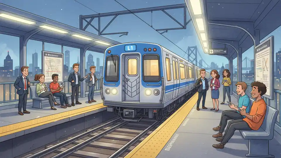 Philadelphia L1 Adjusts Platforms for Track Work