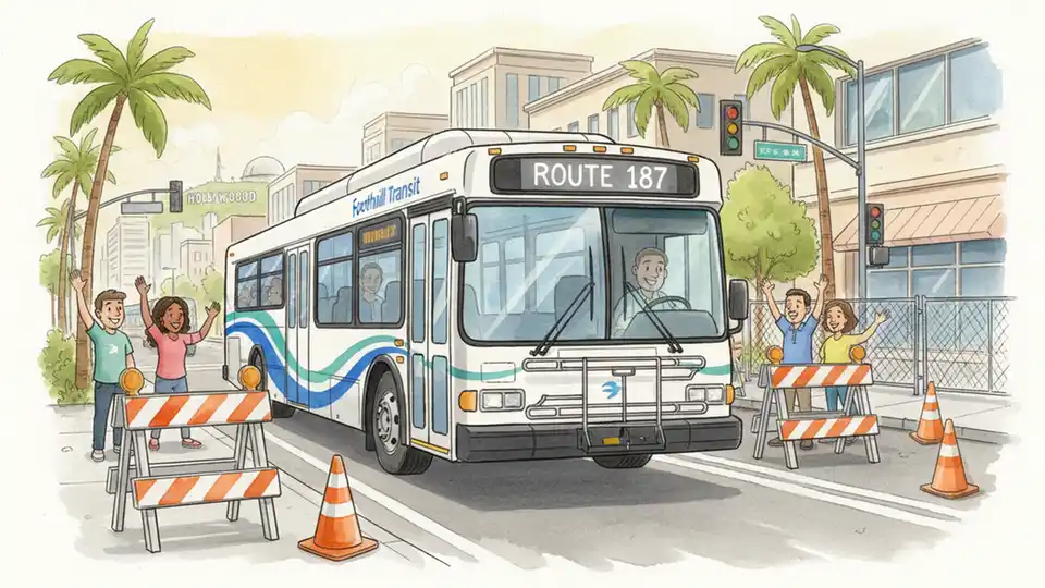 Foothill Transit Coordinates Complex Detour Planning