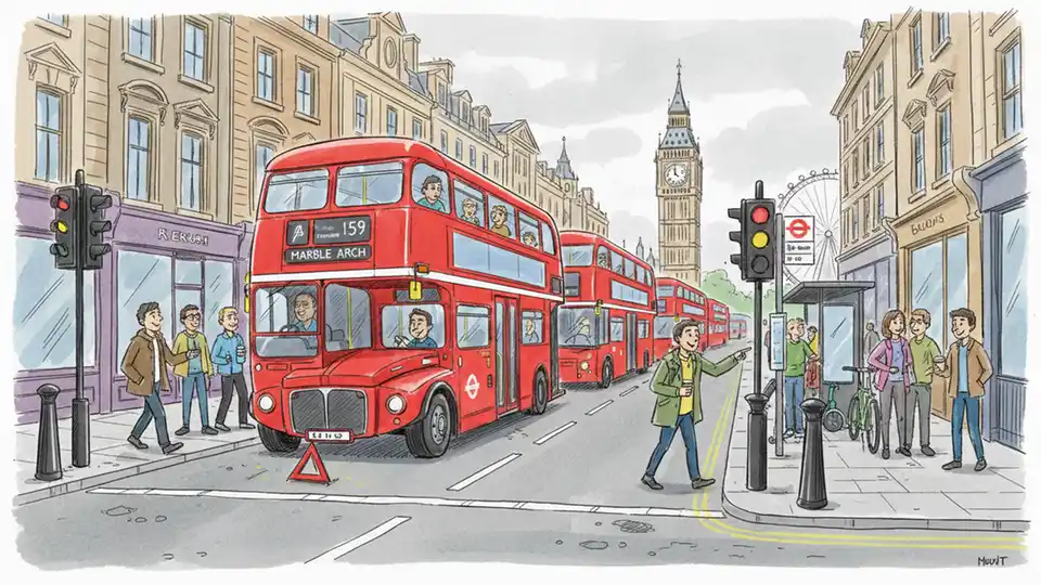 London Clears Mile End Bus Blockage