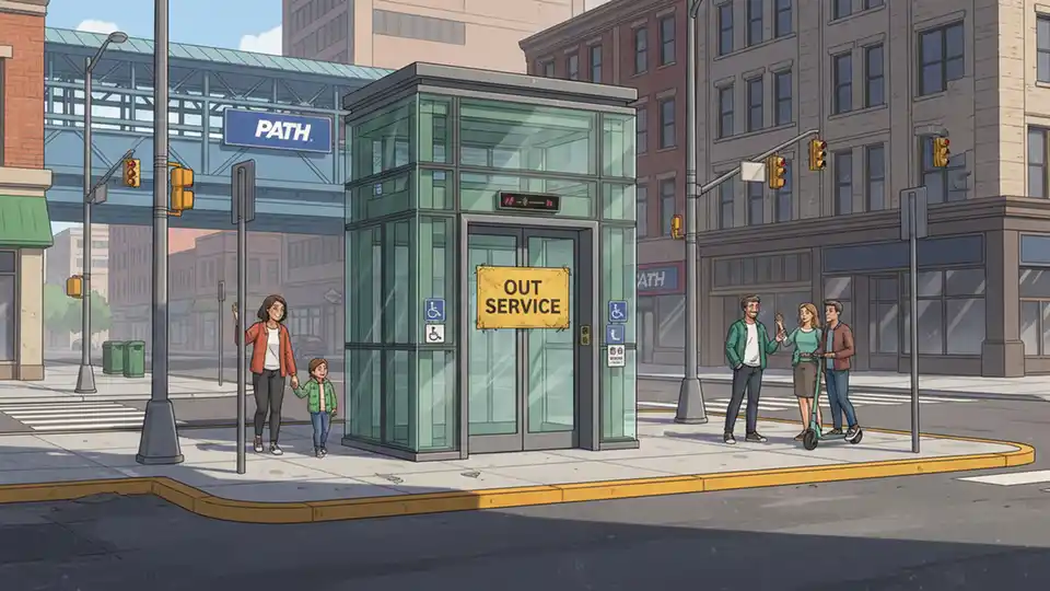 Journal Square Ramp Open During Elevator Repair