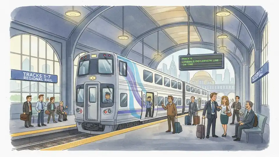 Philadelphia Train Runs 10 Minutes Behind Schedule