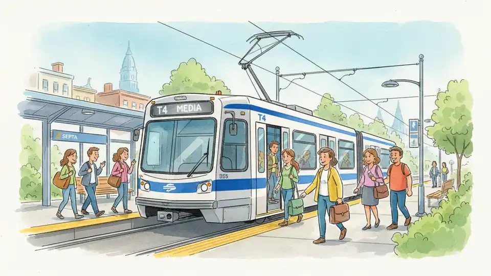 Philadelphia Restores T4 Trolley After Mechanical Issue