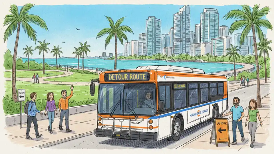 Miami Route 3 Detours for Ultra Music Festival