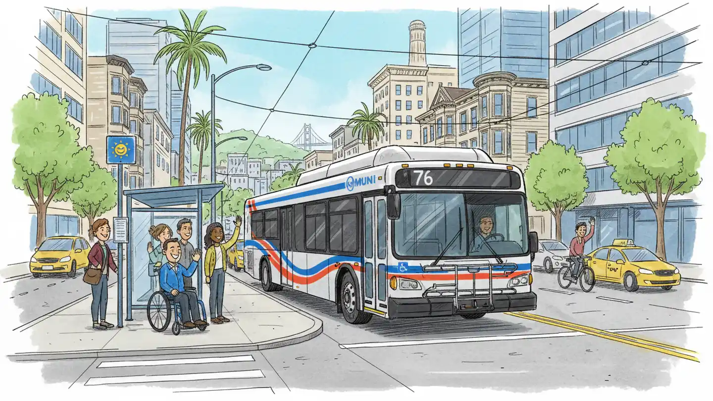 SF Line 76 Adjusts Stops Amid Traffic