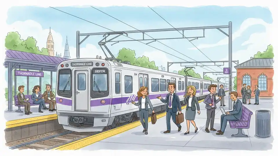 Philadelphia Rail Manages Thorndale Line Delay