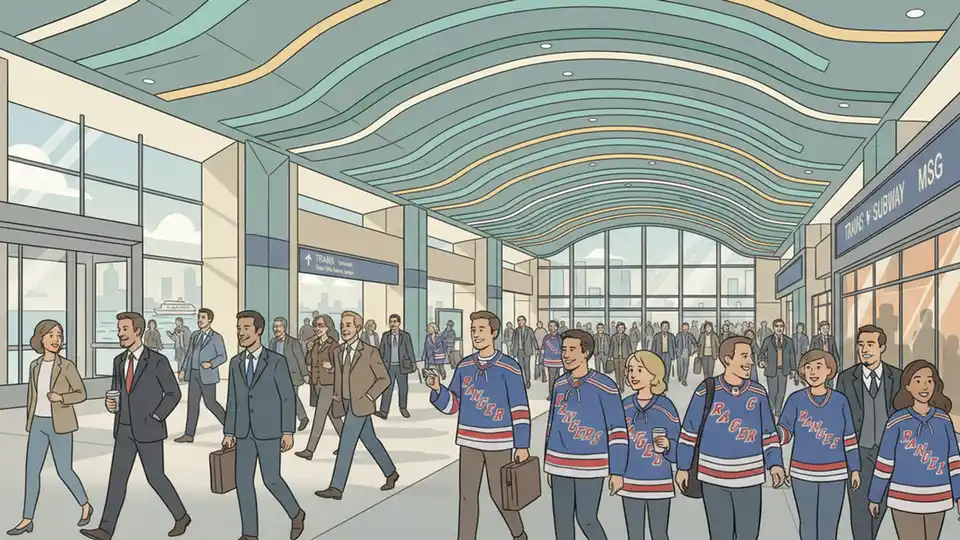 MTA Promotes Transit for NY Sirens Hockey Debut