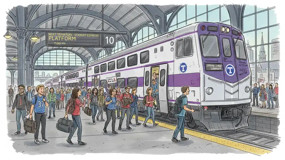 MBTA Adds World Cup Rail Service to Gillette