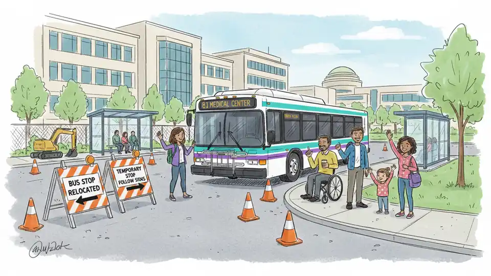 Ride On Upgrades Shelters at Medical Center Loop