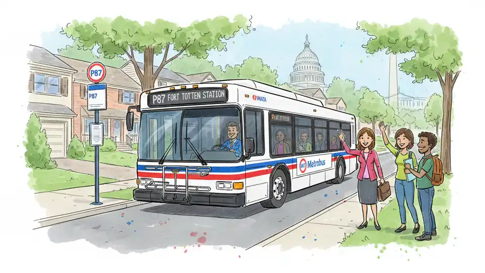 WMATA Adjusts Route P87 to Optimize Service