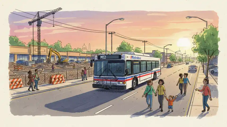 Metro M12 Adjusts for Purple Line Progress