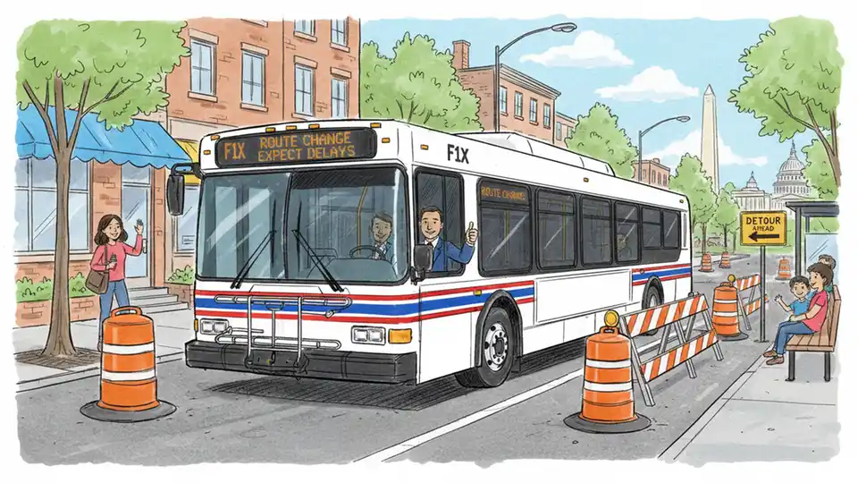 F1X Route Adjusts for Gorgas Road Construction