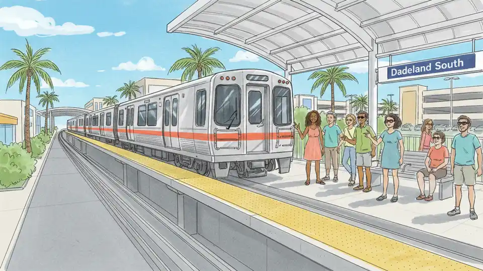 Dadeland South Station Upgrades Platform Canopies
