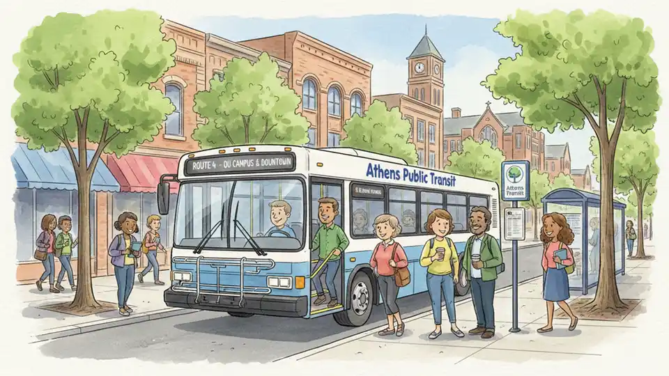 Athens Transit Adds Bus to Ease Route Crowding