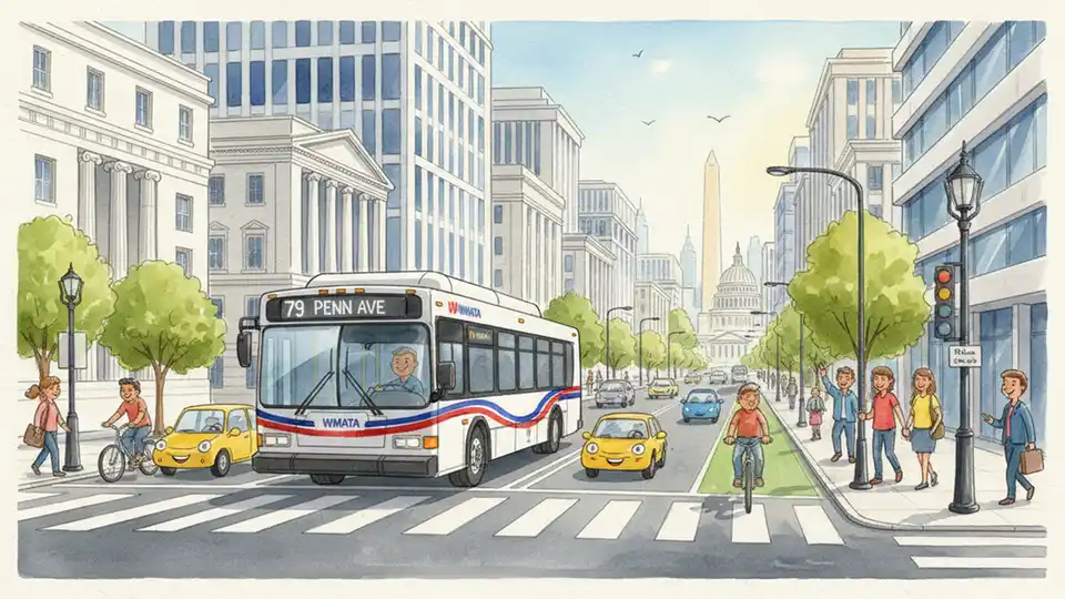 DC Metro Coordinates D40, D4X Detour for 7th St Work