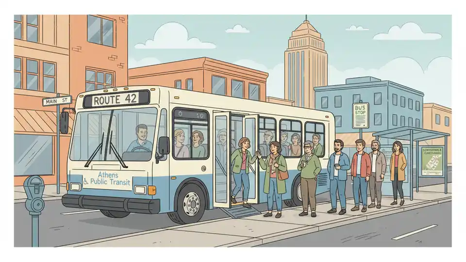 Athens Transit Adds Bus to Ease Route Crowding