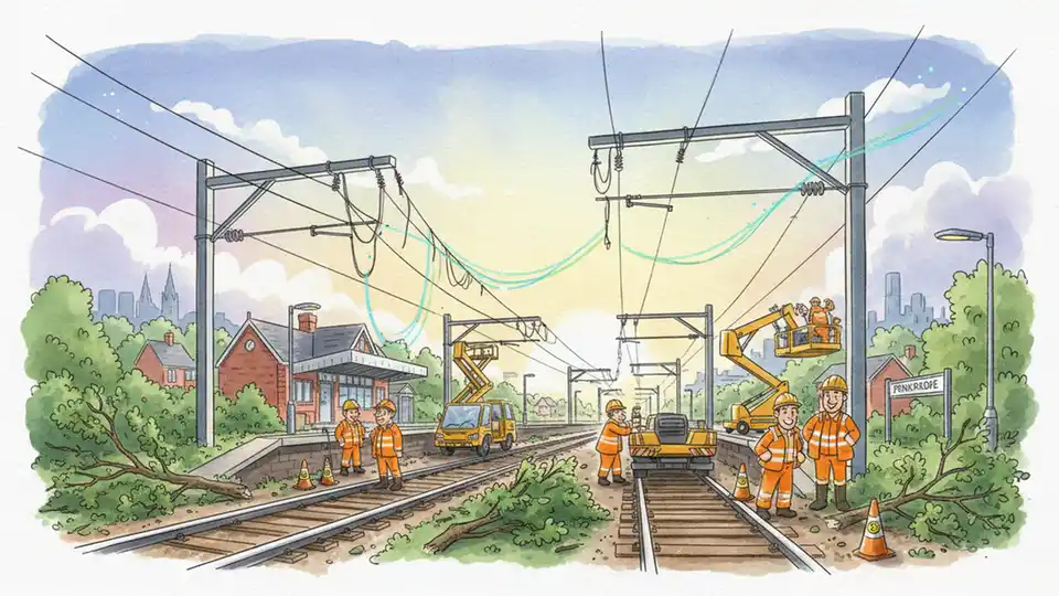 West Midlands Rail Restores Service After Tree Strike