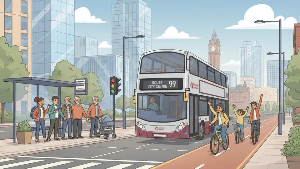 Birmingham Buses Reroute for Crane Work