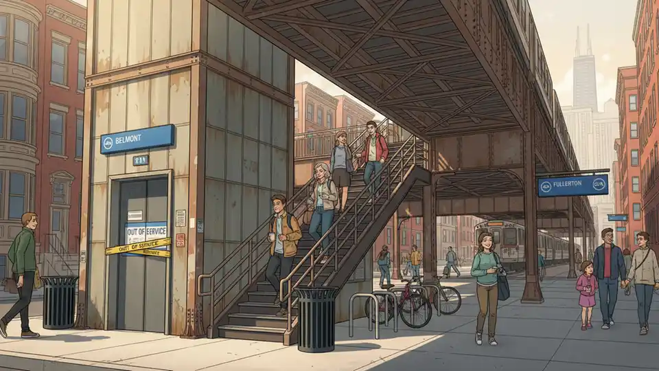 CTA Brown Line Elevator Outage Affects Access