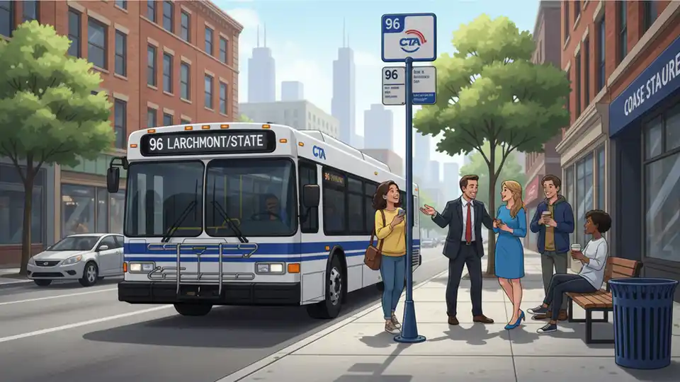 CTA Adjusts Route 96 Stop at Lunt and Glenwood
