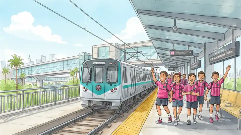 Miami Fans Choose Transit Over Driving to Stadium