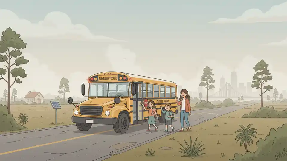 Wildfire Smoke Reroutes School Buses in Putnam County