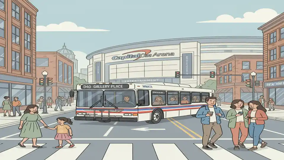 WMATA D40 Detours for Arena Concert Crowd Safety
