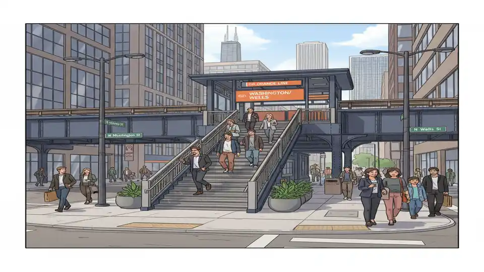 CTA Elevator Out at Washington/Wells Station