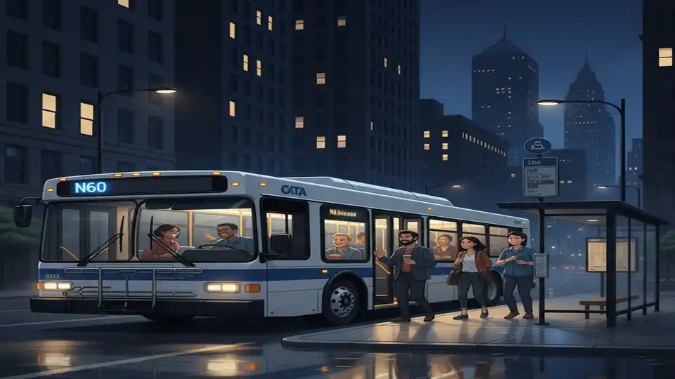 Chicago N60 Bus Reroutes for Bridge Work