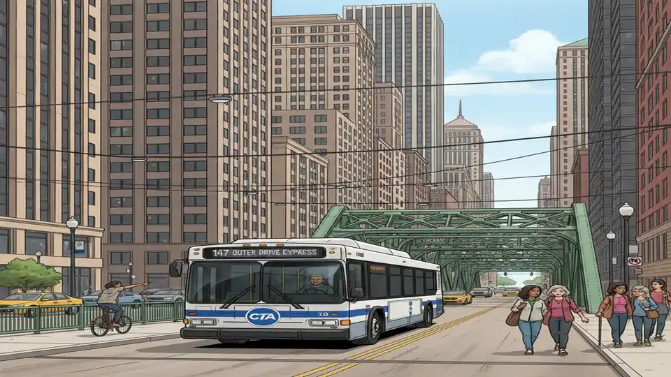 Chicago N60 Bus Reroutes for Bridge Work