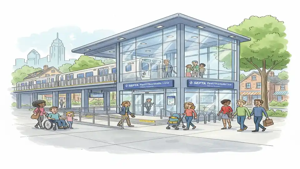 SEPTA Opens Rebuilt Accessible Ardmore Station
