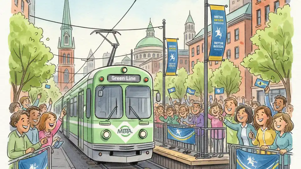 Boston Marathon Finish Line Disrupts Back Bay Transit