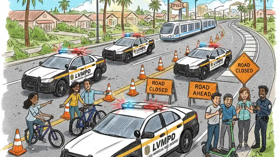 Las Vegas Police Activity Closes Cheyenne Avenue