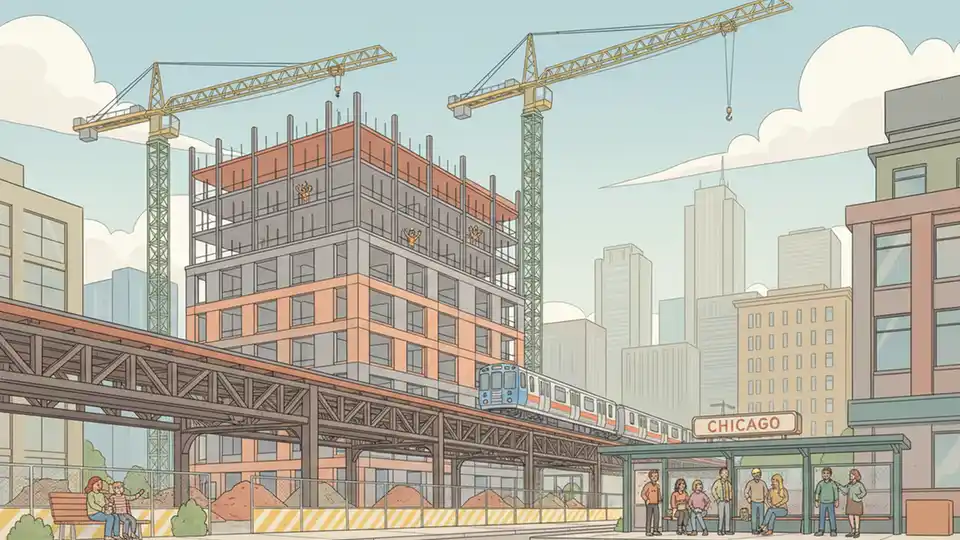 Chicago Cuts Parking Rules to Boost Transit Housing