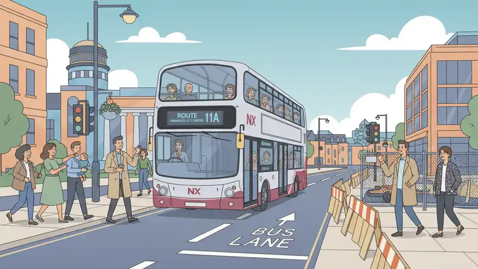 West Midlands Route 997 Adjusts for Water Work