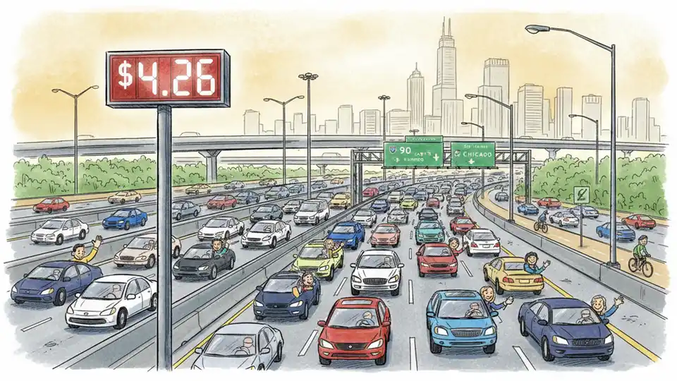 Illinois Gas Surge Pushes Commuters Toward Transit