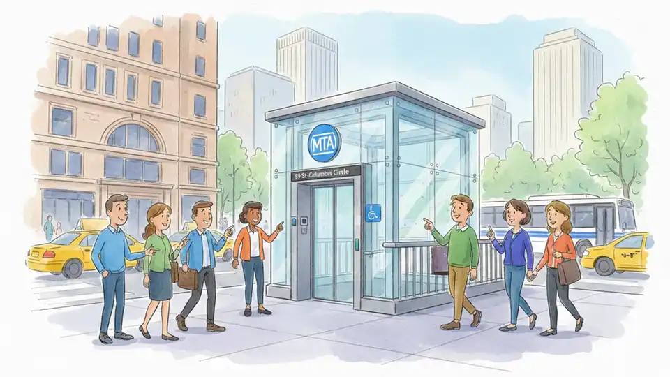 NYC Adds Elevator at 59 St-Columbus Circle