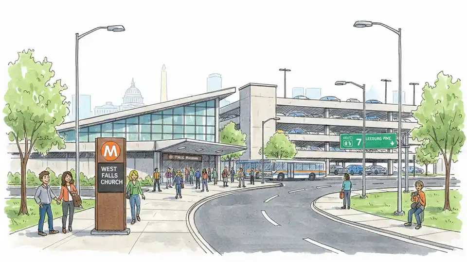 West Falls Church Ramp Closes for Development Work