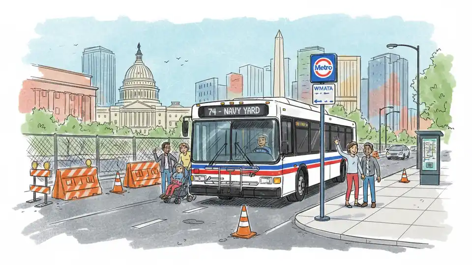 WMATA A70 Stop Shifts for Construction Work
